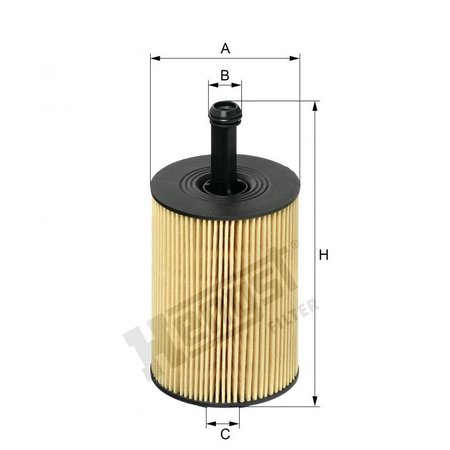 HENGST Oil Filter, E19Hd83 E19HD83